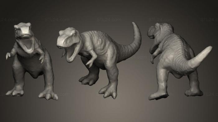Animal figurines (Dinosaur, STKJ_0225) 3D models for cnc